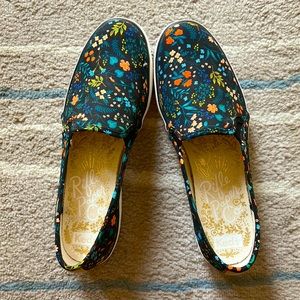 Keds x Rifle Paper Co. Floral Slip On Triple Decker Sneakers sz 8.5
